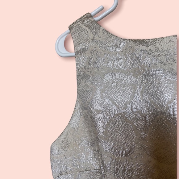 Zara | Silver snake print mini dress 👗 - Picture 2 of 3